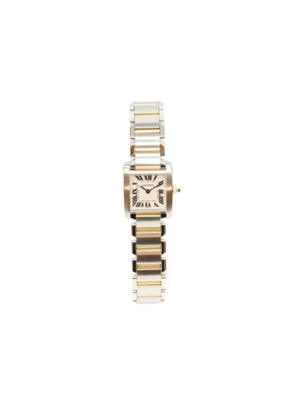 Cartier SS YG Tank Francaise SM Quartz